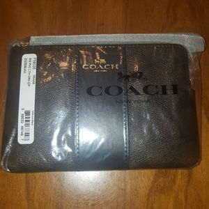COACH Brown & Black Wristlet